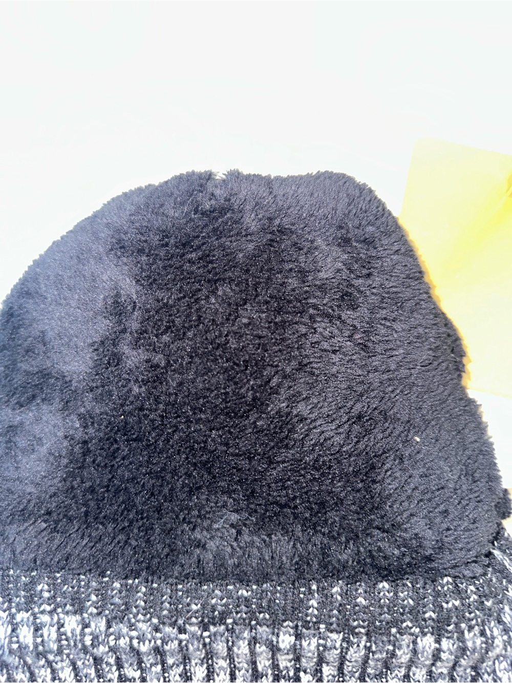 NWT LULU Black & White Marled Pom Beanie - Picture 6 of 8